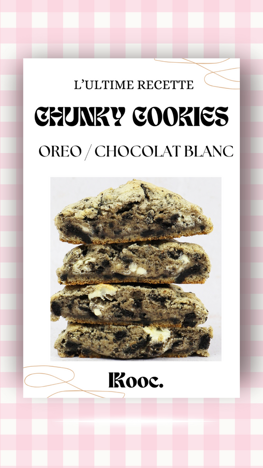 CHUNKY COOKIES OREO / CHOCOLAT BLANC