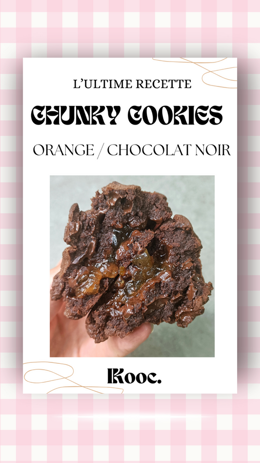 CHUNKY COOKIES ORANGE CHOCOLAT NOIR