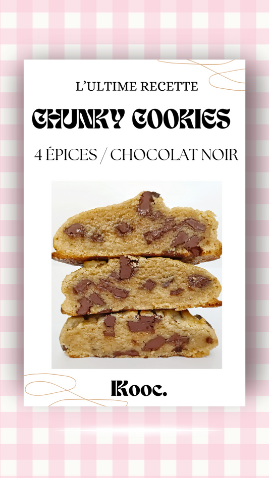 CHUNKY COOKIES 4 EPICES / CHOCOLAT NOIR