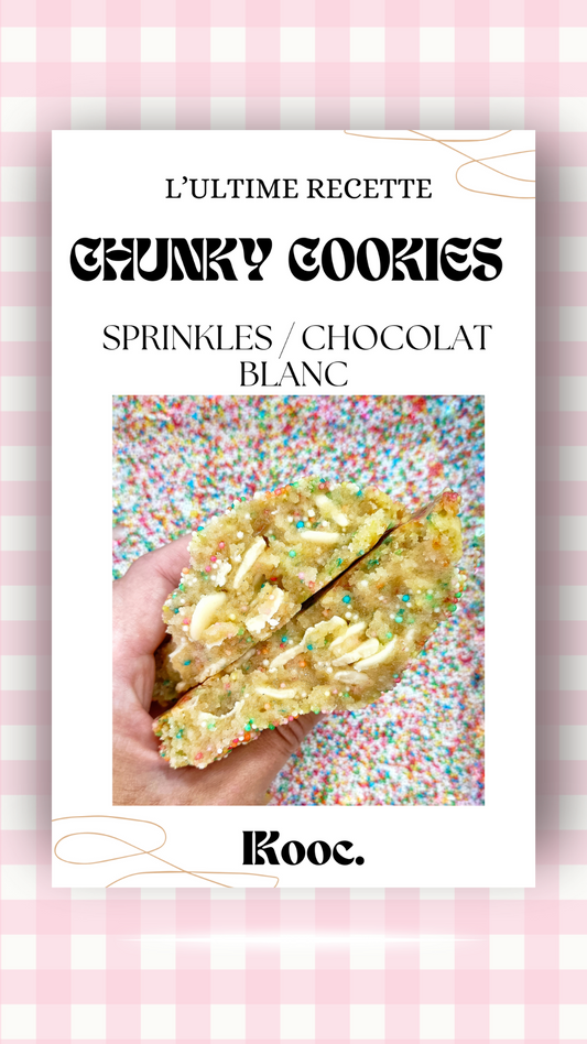 CHUNKY COOKIES SPRINKLES / CHOCOLAT BLANC